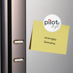 Ehefrau-Typografie und Flugzeug, einfach, Minimali Magnet