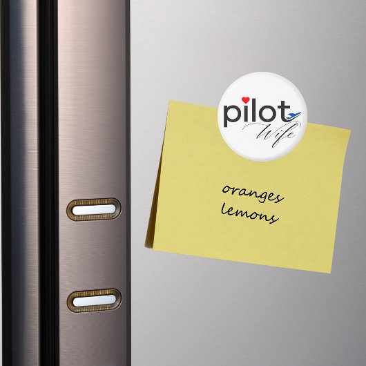 Ehefrau-Typografie und Flugzeug, einfach, Minimali Magnet