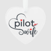 Ehefrau-Typografie und Flugzeug, einfach, Minimali Ornament (Vorderseite)