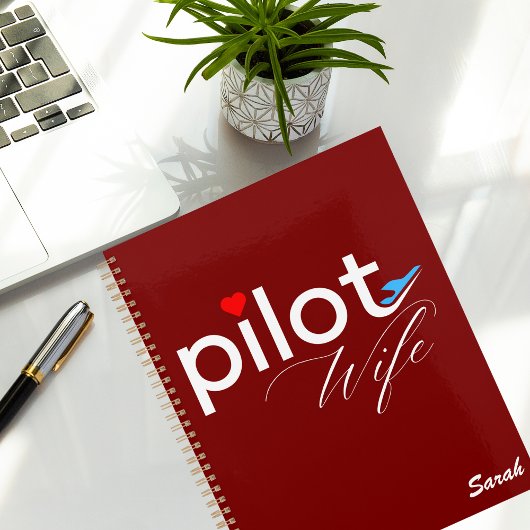 Ehefrau-Typografie und Flugzeug, einfach, Minimali Planer