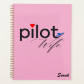 Ehefrau-Typografie und Flugzeug, einfach, Minimali Planer (Vorderseite)