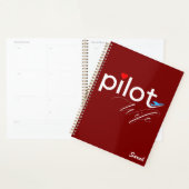Ehefrau-Typografie und Flugzeug, einfach, Minimali Planer (Anzeige)