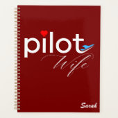 Ehefrau-Typografie und Flugzeug, einfach, Minimali Planer (Vorderseite)