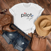 Ehefrau-Typografie und Flugzeug, einfach, Minimali Tri-Blend Shirt