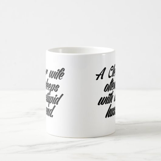 Ehefrau-u. Ehemann-Zitat-Kaffee-Tasse Kaffeetasse (Mittel)