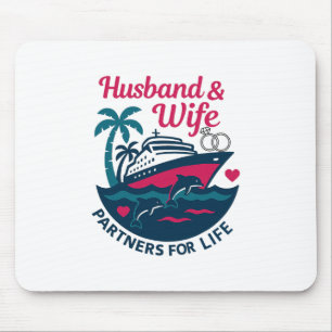 Ehefrau Und Ehemann Paar Passende Kreuzfahrt  Mousepad