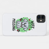 Ehefrau und Hund Vermisst Case-Mate iPhone Hülle (Rückseite (Horizontal))
