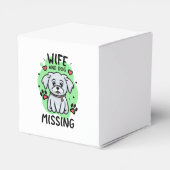 Ehefrau und Hund Vermisst Geschenkschachtel (Rückseite)