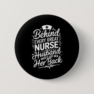 Ehefrau und Pflege von Ehefrauen für Krankenschwes Button