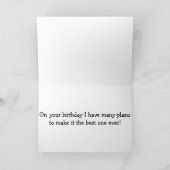 Ehefrau UNTER ARREST ZEIGT UNS JEMALS BESTEN GEBUR Karte (Innenseite)