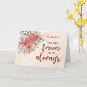 Ehefrau Valentinstag für immer meine Blume Karte (Gelbe Blume)