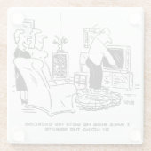 Ehefrau Versteckt die Remote-Kontrolle des Fernseh Glasuntersetzer (Rückseite)