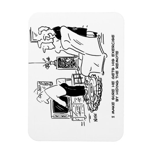 Ehefrau Versteckt die Remote-Kontrolle des Fernseh Magnet (Vertikal)