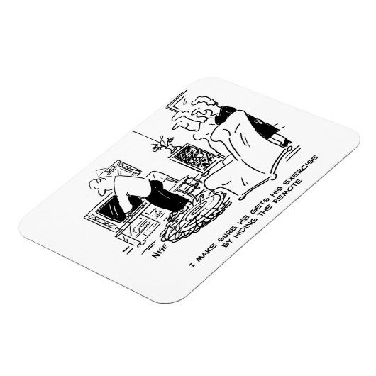 Ehefrau Versteckt die Remote-Kontrolle des Fernseh Magnet (Linke Seite)