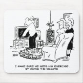 Ehefrau Versteckt die Remote-Kontrolle des Fernseh Mousepad (Vorne)