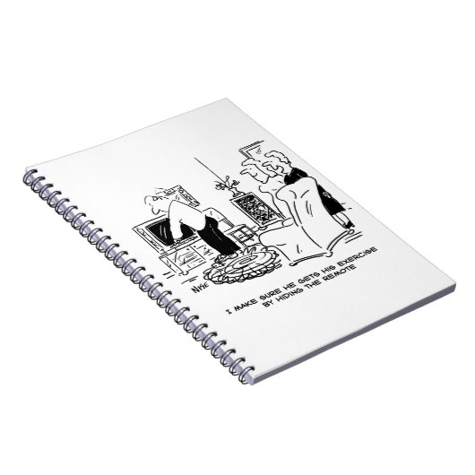 Ehefrau Versteckt die Remote-Kontrolle des Fernseh Notizblock (Rechte Seite)