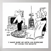 Ehefrau Versteckt die Remote-Kontrolle des Fernseh Poster (Vorne)