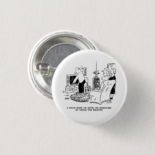 Ehefrau Versteckt Fernsehfernbedienung. Funny Butt Button (Vorne & Hinten)