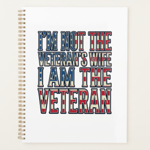 Ehefrau-Veteran Zitat Patriotisches Vintage-Vektor Planer