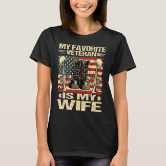 Ehefrau Veteranen meinen Lieblingsveteran ist mein T-Shirt