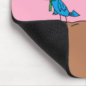 Ehefrau-Vogel wütend am Ehemann Mousepad (Ecke)