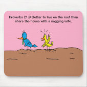 Ehefrau-Vogel wütend am Ehemann Mousepad (Vorne)