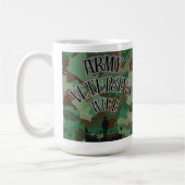 Ehefrau von Army Veteran Kaffeetasse (Links)