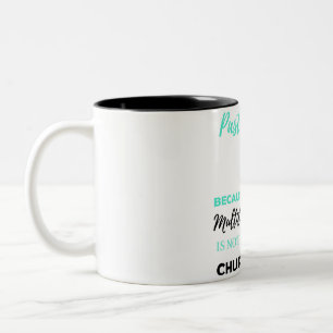 Ehefrau von Pastor, weil Vollzeit-Multitasking bl Zweifarbige Tasse