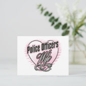 Ehefrau von Polizeibeamten Postkarte (Stehend Vorderseite)