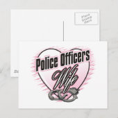 Ehefrau von Polizeibeamten Postkarte (Vorne/Hinten)