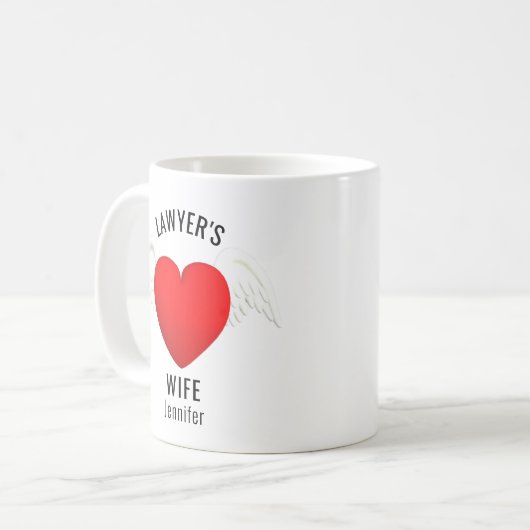 Ehefrau von Rechtsanwälten Kaffeetasse (Vorderseite Links)