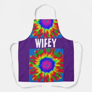 EHEFRAU WIFEY GEFÄRBTE KRAWATTE KITCHEN SCHÜRZE
