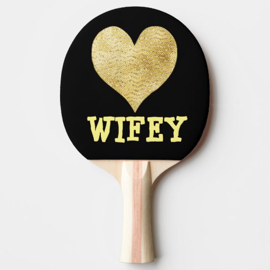 EHEFRAU WIFEY PING PONG PADDLE TISCHTENNIS SCHLÄGER (Vorderseite)
