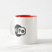 Ehefrau - WiFi Parody Zweifarbige Tasse (Vorderseite Links)