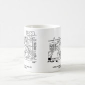 Ehefrau will Ehemann Autoschlüssel werfen, Funny Z Kaffeetasse (Mittel)
