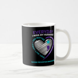 Ehefrau Women Suizidprävention Awareness Husnd Sem Kaffeetasse