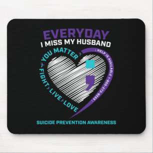 Ehefrau Women Suizidprävention Awareness Husnd Sem Mousepad