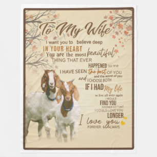 Ehefrau Zu meiner Ehefrau Liebe Sie immer und imme Fleecedecke