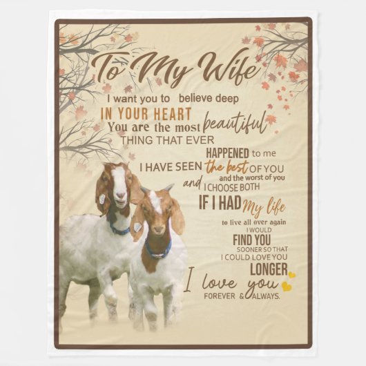 Ehefrau|Zu meiner Ehefrau Liebe Sie immer und imme Fleecedecke (Vorderseite)