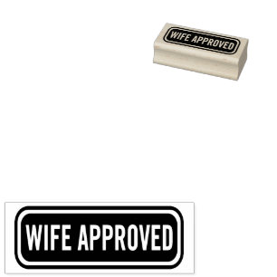 Ehefrau Zugelassene Paare Briefmarke Gummistempel
