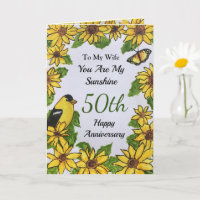 Ehefrau zum 50. Jubiläum Sie sind meine Sonnensche