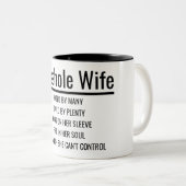 Ehefrau Zweifarbige Tasse (VorderseiteRechts)