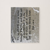 Ehefrauen 2:8-9 Denn durch Gnade seid ihr durch ge Puzzle (Vertikal)