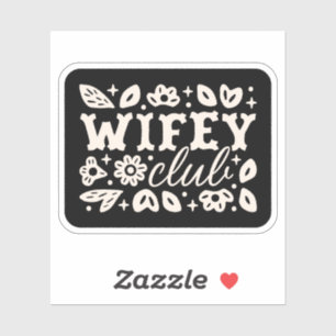 Ehefrauen-Club Cowboy dunkle Western-Romanze Aufkleber