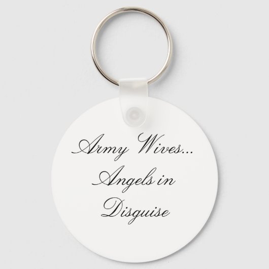 Ehefrauen der Armee... Engel in verschleierter For Schlüsselanhänger (Vorderseite)