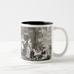 Ehefrauen für die Siedler bei Jamestown Zweifarbige Tasse