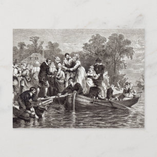 Ehefrauen für die Siedler in Jamestown Postkarte