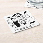 Ehegatten Vicar und Trauzeuge Rechteckiger Pappuntersetzer (angewinkelt)