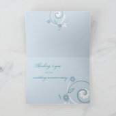 Ehegattenfall anlässlich der Hochzeit zum Jahresta Karte (Innenseite)