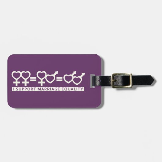 Ehegewohnheit / Eine Liebe Gepäckmarke Gepäckanhänger (Vorderseite horizontal)